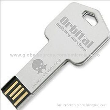 16GB Key-shaped USB Flash Drive, Compatible with USB 1.1, No External Power RequiredNew